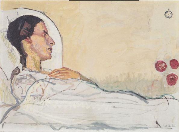 Ferdinand Hodler Valentine Gode Dare im Krankenbett 1914